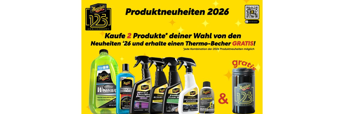 Gratis Tasse von Meguiars ab 39 EUR - 