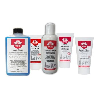 ROTWEISS Reinigungs- & Polierpflege Ergänzungsset (5 Produkte)