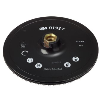 3M 01917 Haftstützteller DH-AC ohne Zentrierung Ø178 mm M14-Aufnahme