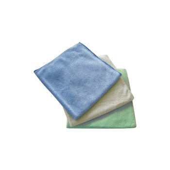 MP Microfasertuch microfibre cloth Aqua yellow 40x40cm (10 pcs.)