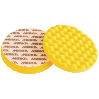 Mirka Polarshine Polierpads Ø 150 mm Mirka Schaumstoffpad PRO gelb gewaffelt (2er Pack)