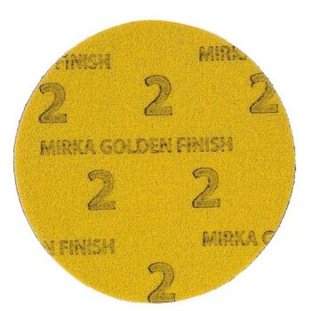 Mirka Golden Finish Scheibe 2 Scheiben Ø 150 mm Grip ungelocht (15Stk)