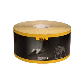 Mirka Gold Schleifpapier Rolle 115 mm x 50 m ohne Haftung