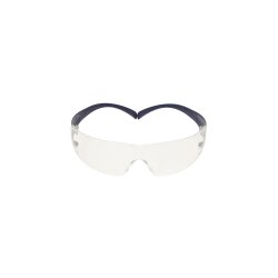 3M SecureFit 200 Schutzbrille, blaue Bügel, Scotchgard Anti-Fog-/Antikratz-Beschichtung (K&N), transparente Scheibe (1Stk)