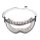 3M 2890A Vollsicht-Schutzbrille - indirekte Belüftung, Anti-Fog-Beschichtung, transparentes Acetatglas (1 Stück)