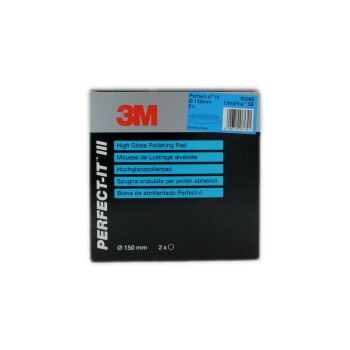 3M 50388 Ultrafina SE Anti-Hologramm-Polierschaum blau gewaffelt Ø150 mm (2 Stk)