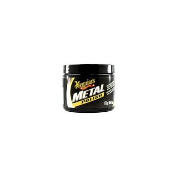 Meguiars G211606 Metal Polish Metallpolitur für Aluminium Chrom Edelstahl Messing Kupfer Silber (170g)