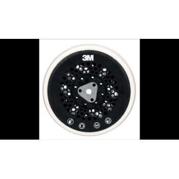 3M 30062 Hookit Multi-Connection Maschinenschleifteller, 150 mm, 53 Löcher (1 Stk)