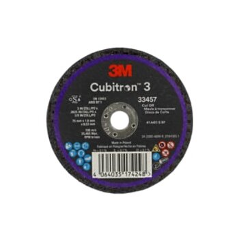 3M 33457 Cubitron 3 Trennscheibe 75mm x1,6mm x 9,53mm zum Schleifen und Schneiden (5 Stück)