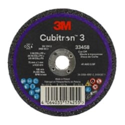 3M 33458 Cubitron 3 Trennscheibe, 75mm x 1mm x 9,53mm (5...