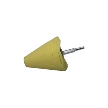 ROTWEISS Polierkegel mittelhart gelb Ø 80mm oder 100mm (1 Stk)