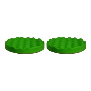 ROTWEISS Polierscheibe grün, mittel, gewaffelt 132mm & 155mm x 25mm