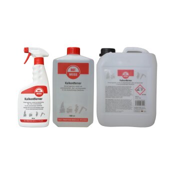 ROTWEISS Kalkentferner Sprühflasche und Nachfüllpack (500ml, 1000ml oder 5000ml)