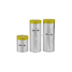 MP CQ-Foil Abdeckfolie mit Papierklebeband in vielen Breiten (versch. Längen)