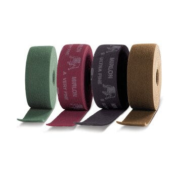 Mirka Mirlon Total Schleifvlies 115mm x 10m Rot 360 oder Grau 1500