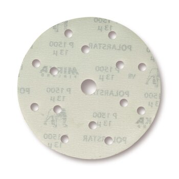 Mirka Polarstar Schleifscheiben Ø 150 mm Grip gelocht P320 bis P1500 (50 Stk)